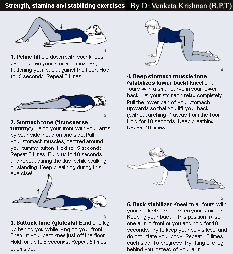 (These stretching/strengthening exercises can be found in PDF format under 